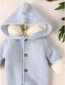 Combinezon tricotat babies Canario, bleu