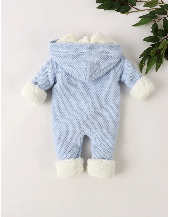 Combinezon tricotat babies Canario, bleu picture - 4