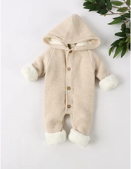 Combinezon tricotat babies Canario, crem