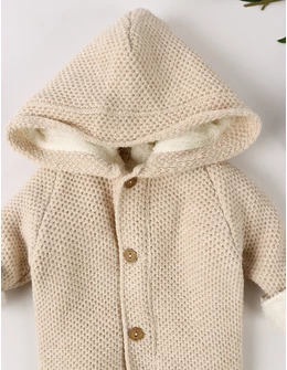 Combinezon tricotat babies Canario, crem