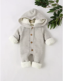 Combinezon tricotat babies Canario, gri