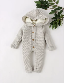 Combinezon tricotat babies Canario, gri