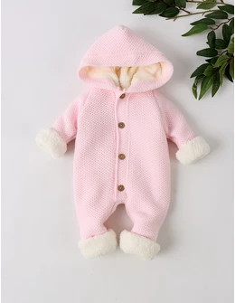 Combinezon tricotat babies Canario, roz 1