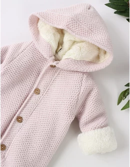 Combinezon tricotat babies Canario, roz