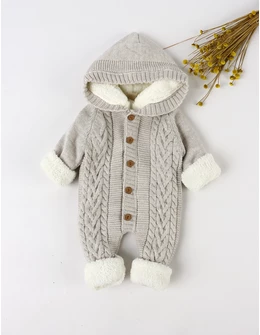 Combinezon tricotat imblanit Canario gri