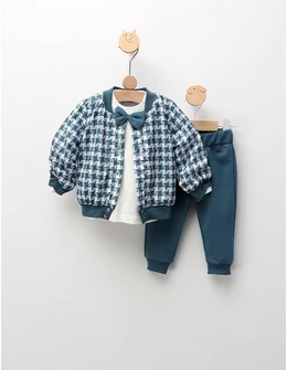 Compleu 3 piese Ianis, verde