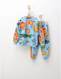 Compleu Animalute in Jungla, blue