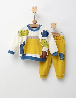 Compleu Animalute si Savana, cu galben