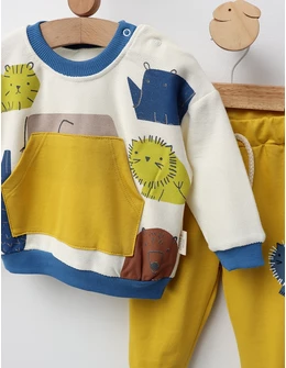 Compleu Animalute si Savana, cu galben