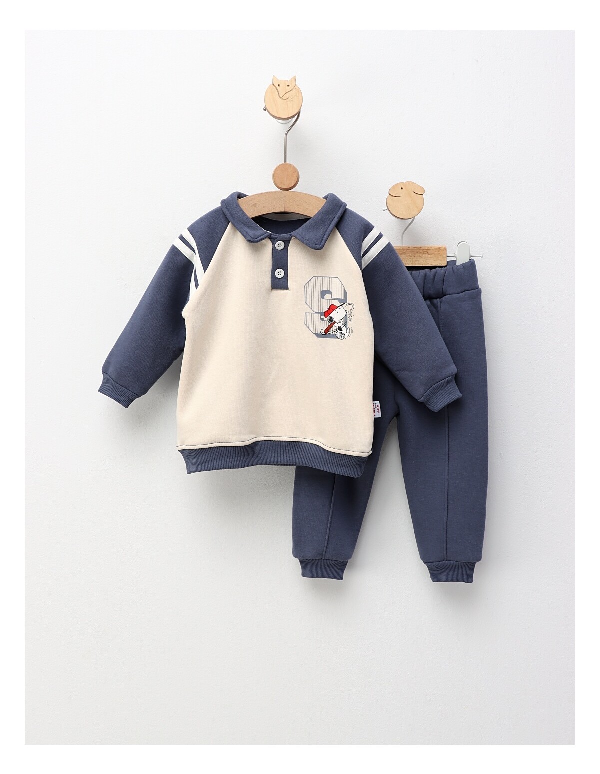 Compleu Baseball Snoopy, cu albastru