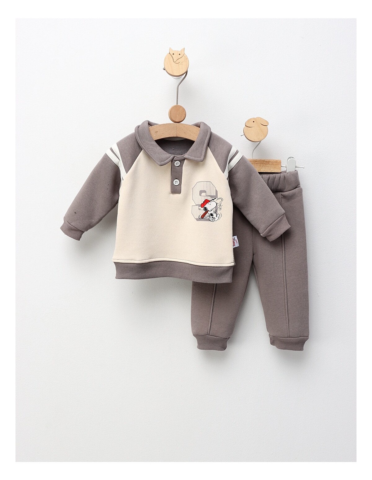 Compleu Baseball Snoopy, cu gri