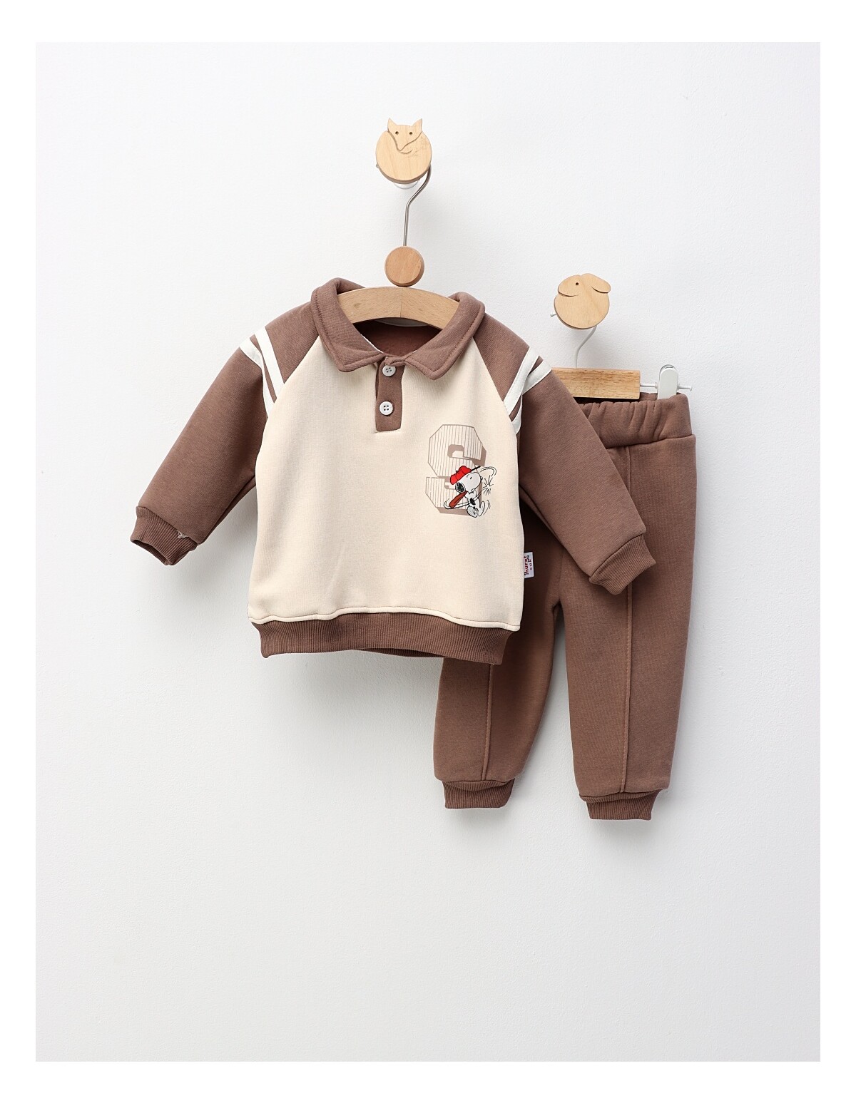 Compleu Baseball Snoopy, cu maro