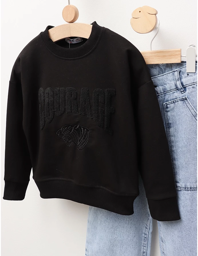 Compleu Bluza+Blug Courage, negru picture - 2
