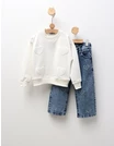 Compleu Bluza+Blug, For Hearts, alb picture - 1