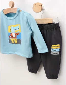 Compleu Crocodile, blue-gri