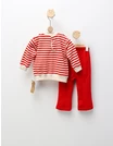 Compleu cu broderie Freya, model cu rosu picture - 4