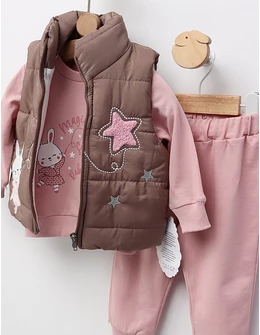 Compleu cu vesta Magic Sweet Rabbit, bej