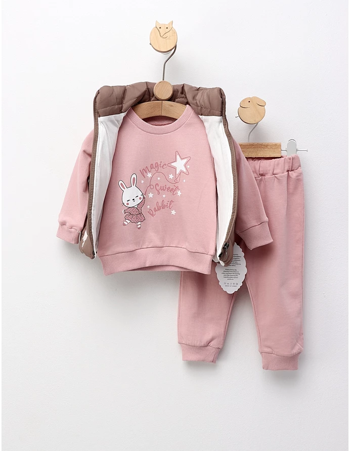 Compleu cu vesta Magic Sweet Rabbit, bej picture - 4