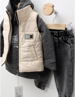 Compleu cu vesta, Originals Authentic, crem