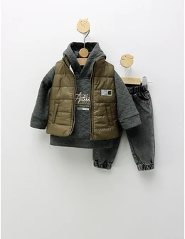 Compleu cu vesta, Originals Authentic, kaki