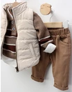 Compleu cu vesta premium Tony, crem-maro picture - 2