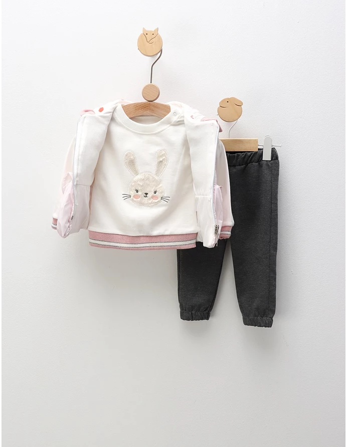 Compleu cu vesta, Rabbit Girl, cu roz picture - 4