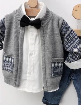 Compleu elegant David, model gri