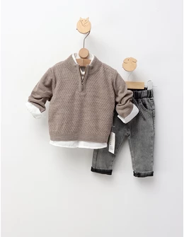 Compleu elegant Oliver, gri