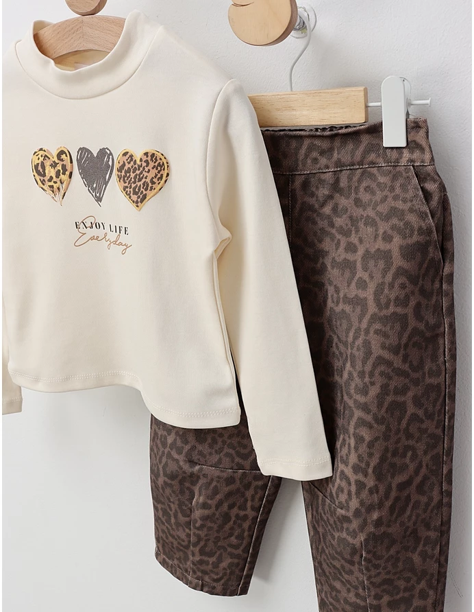 Compleu Leopard Compleu Enjoy Life, Leopard bej