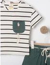 Compleu ENJOY THE LIFE alb-verde 2