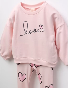 Compleu fetite love, model corai