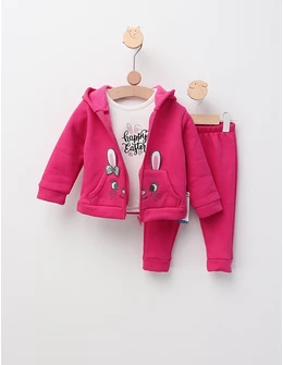 Compleu Happy Easter, model ciclam