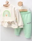 Compleu Heart and RainBow, crem-verde picture - 2