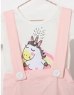 Compleu HEY UNICORN alb-coral 2