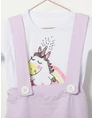 Compleu HEY UNICORN alb-mov 2