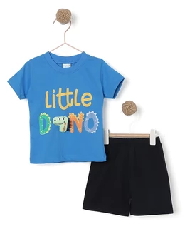 Compleu LITTLE DINOX albastru-negru