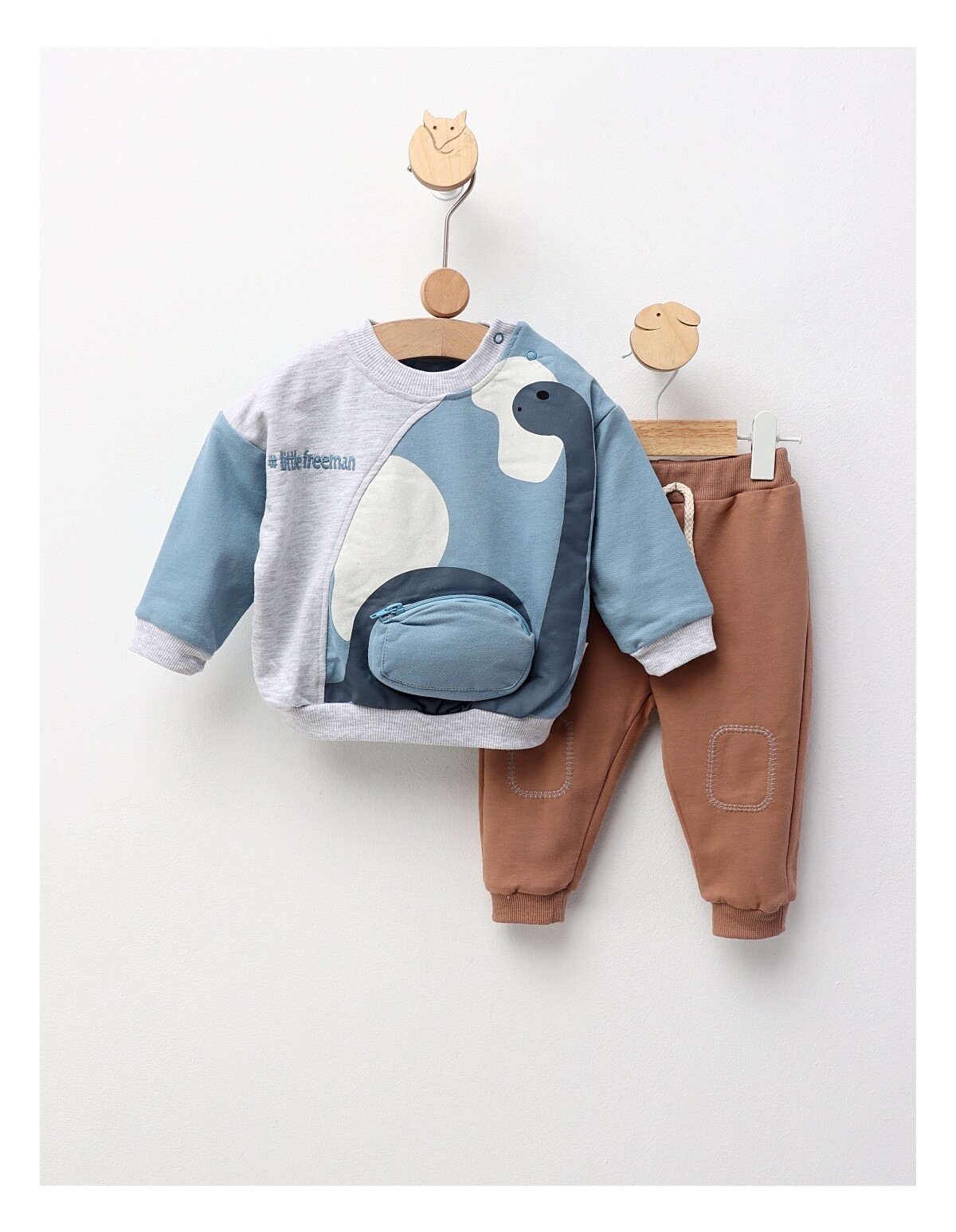 Compleu Little Freeman, cu albastru
