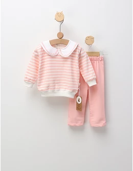 Compleu Malvina, model cu roz