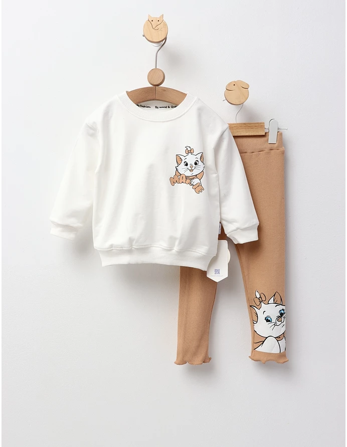 Compleu Marie Cat, bej picture - 2