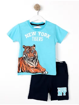 Compleu NEW YORK tigers turcoaz 110 (4-5 ani)