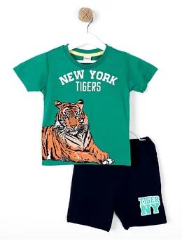 Compleu NEW YORK tigers verde 104 (3-4 ani)