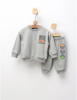 Compleu Peisaj Colorat, cu gri