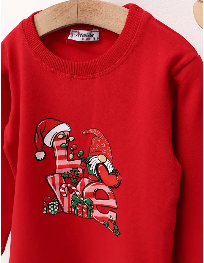 Compleu plusat, Love Christmas, rosu picture - 3