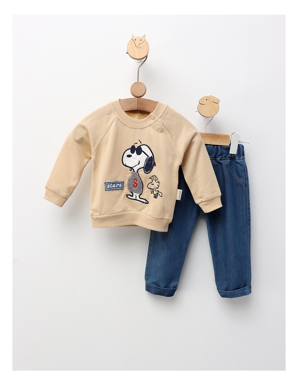 Compleu Snoopy Stars, model bej