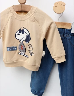 Compleu Snoopy Stars, model bej