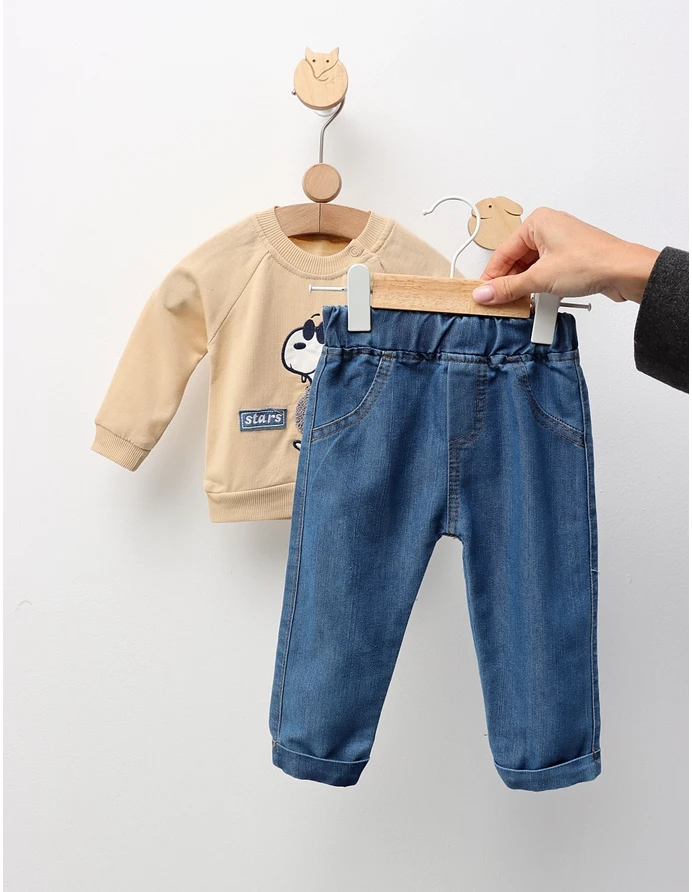 Compleu Snoopy Stars, model bej picture - 3