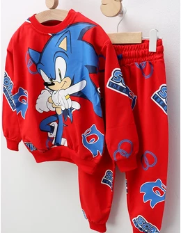 Compleu Sonic, rosu-albastru