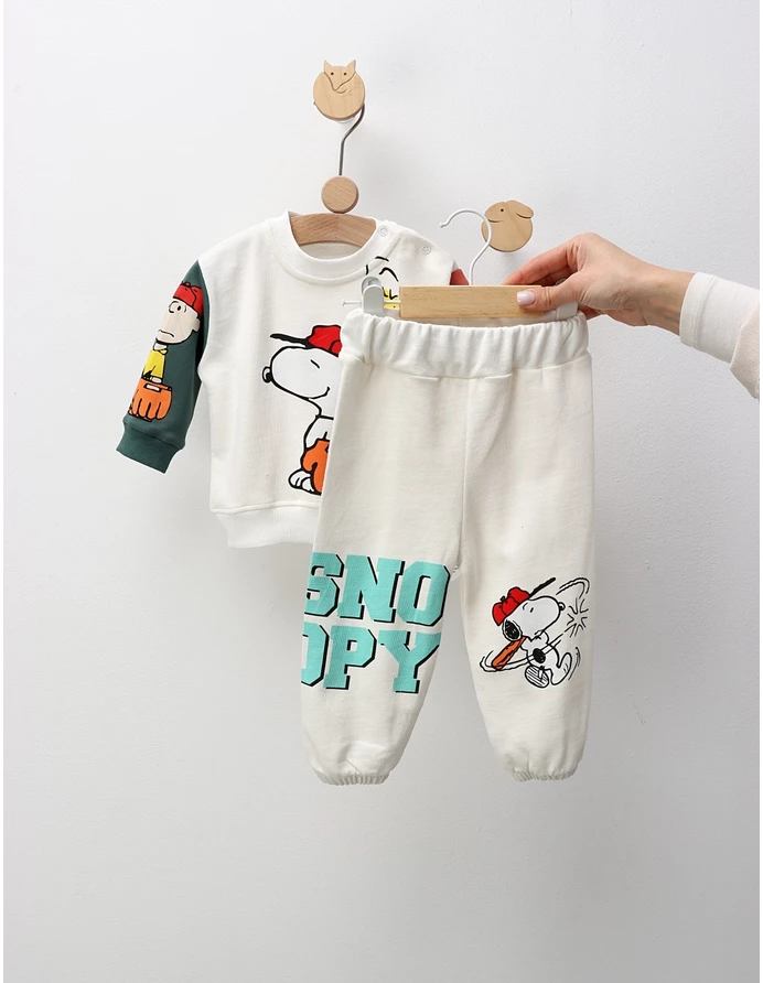 Compleu Sport Snoopy, alb-multicolor picture - 4