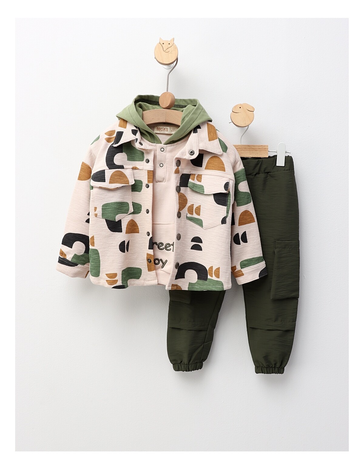 Compleu Street Boy, model cu verde