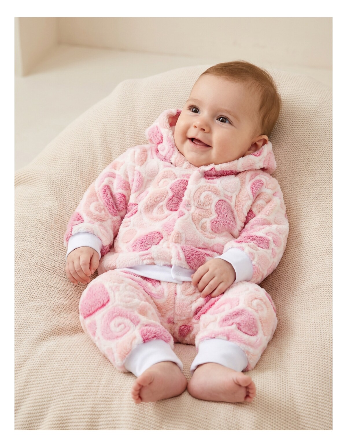 Compleu Super Cocolino, inimi roz